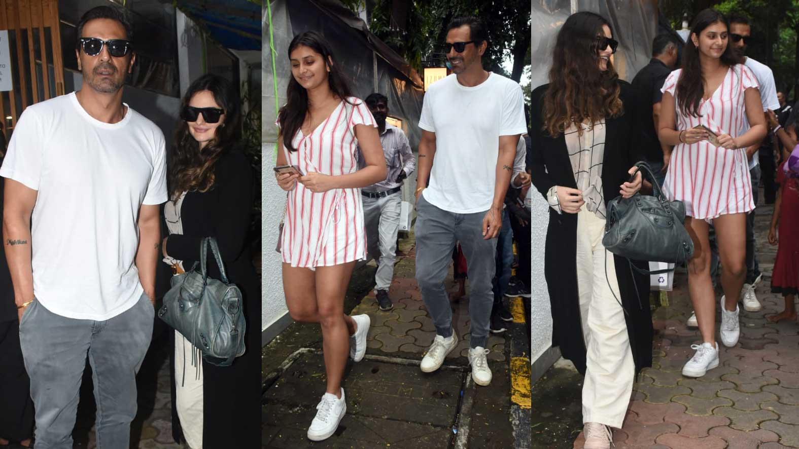 Arjun Rampal enjoys lunch with girlfriend Gabriella Demetriades and daughter Mahikaa Rampal
