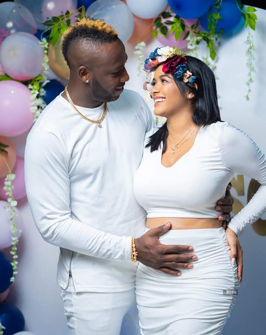 This is how KKR's Andre Russell and his wife revealed their baby's gender