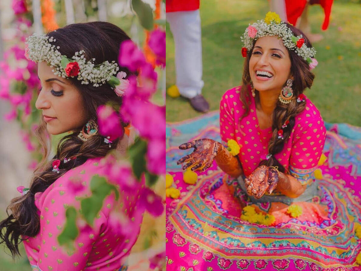 mehendi outfit for bride