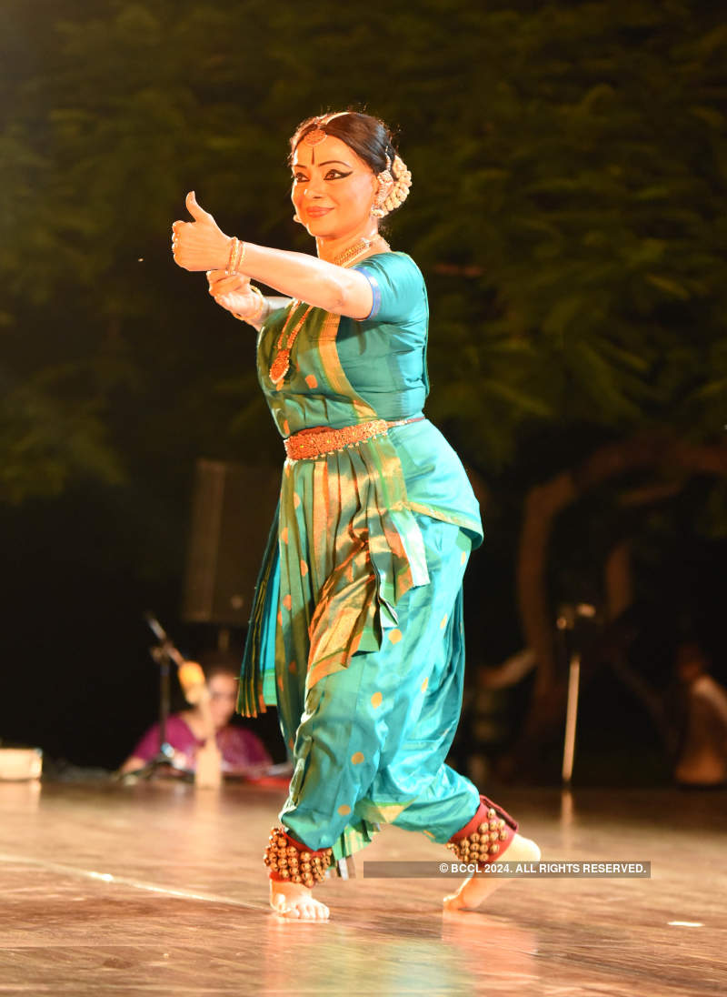 Celebrated dancer Malavika Sarrukai performs at an event