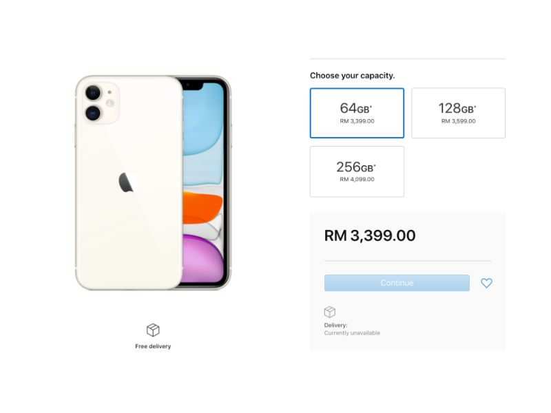 Apple iPhone 11 price in Malaysia starts at Rs 57,650 and ...