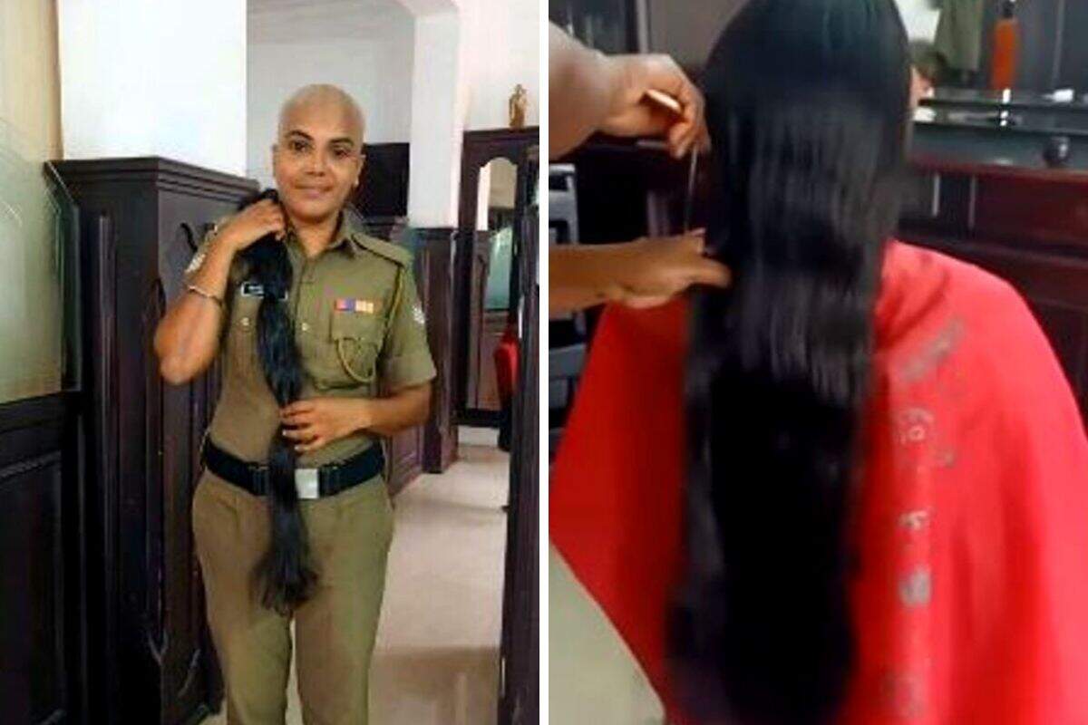 Viral Kerala Cop Shaves Her Head To Donate Hair For Cancer