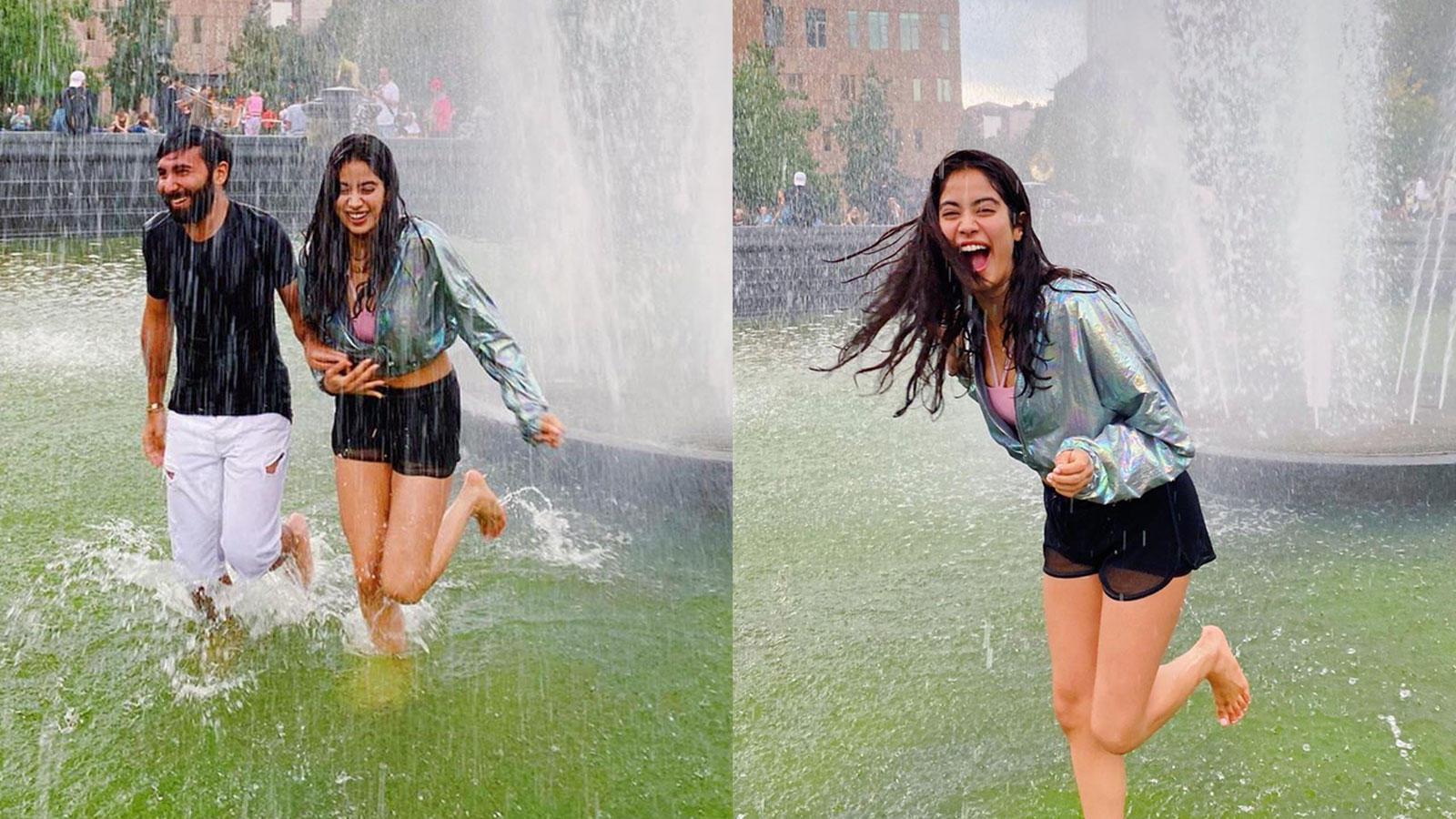 Janhvi Kapoor enjoys her time under fountain with BFF, writes 'New York, I love you' on Instagram