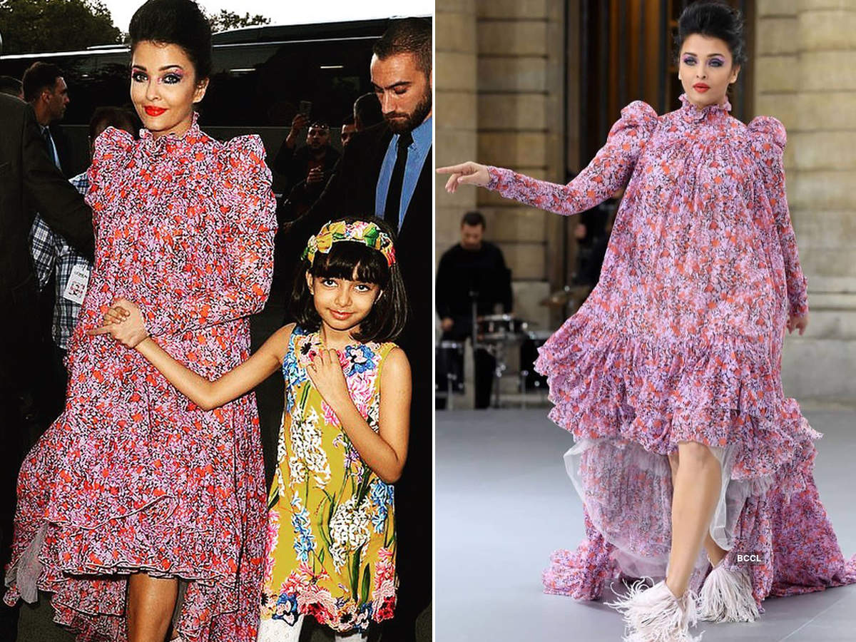 Aishwarya Rai Bachchan and daughter Aaradhya the show at Paris Fashion Week | Photogallery ETimes