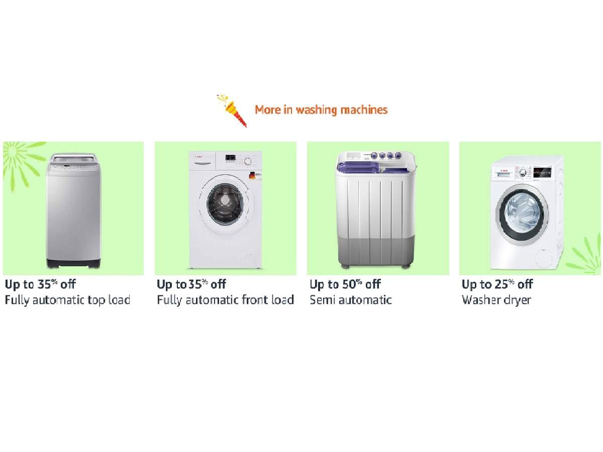 Amazon Sale Up To 60 Off On Washing Machines By Bosch Haier