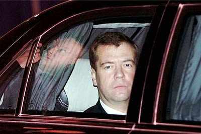 Dmitry Medvedev arrives in Delhi