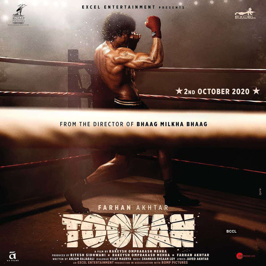 Farhan Akhtar plays a boxer in Toofan