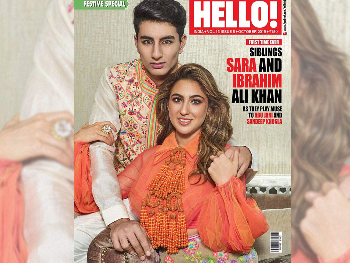 Sara Ali Khan And Brother Ibrahim Ali Khan Come Together For Their First Magazine Photoshoot 
