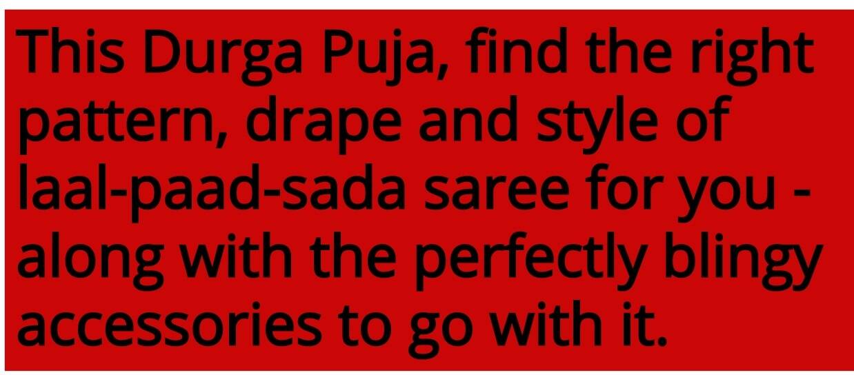 Saree Amp Up Your Durga Puja Look With Laad Paad Sada Saree