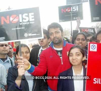 Paes @ Anti-honking campaign