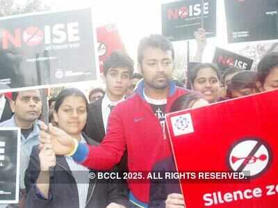 Paes @ Anti-honking campaign