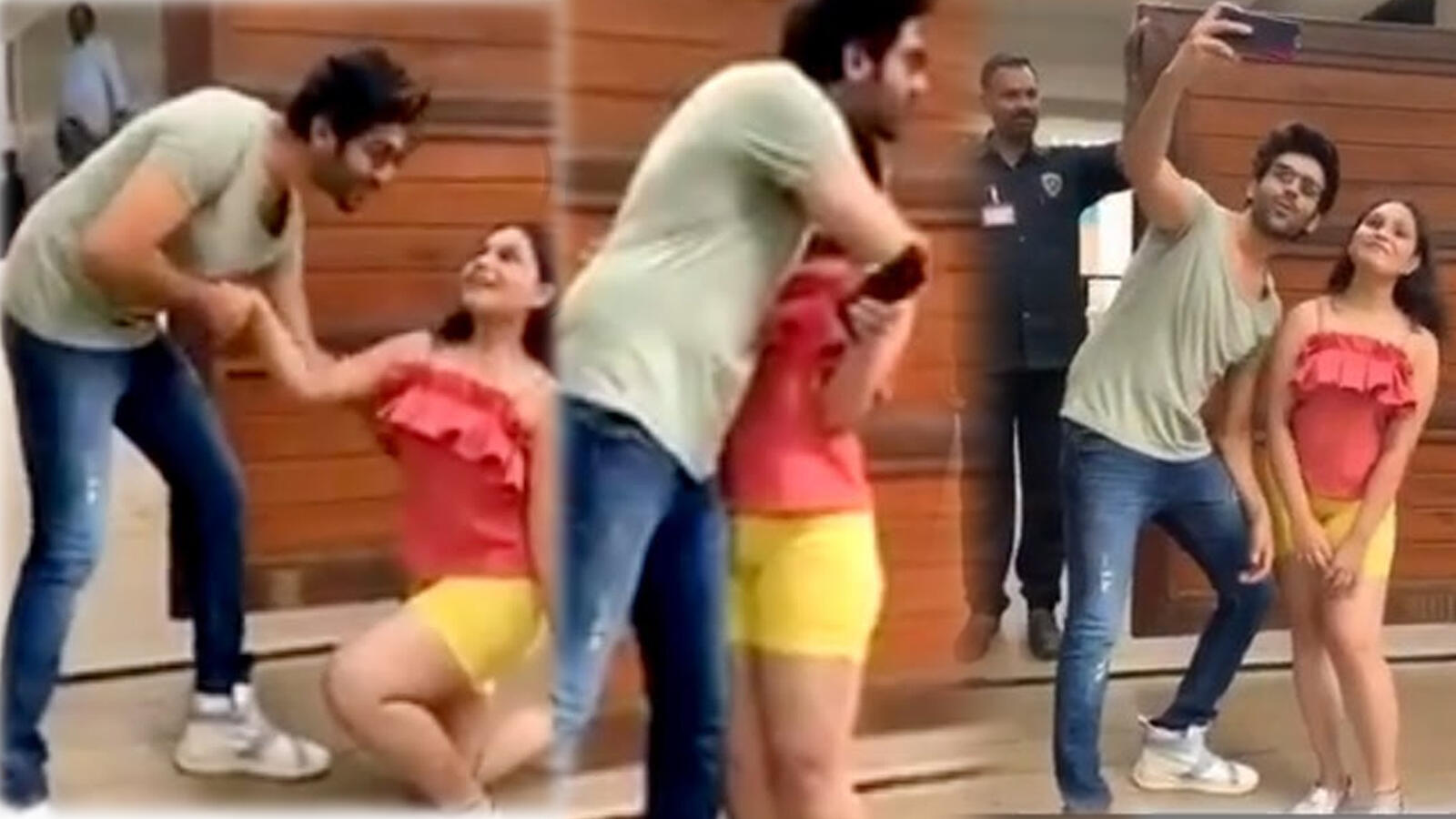 Watch! Kartik Aaryan gets a proposal from young female fan outside his house