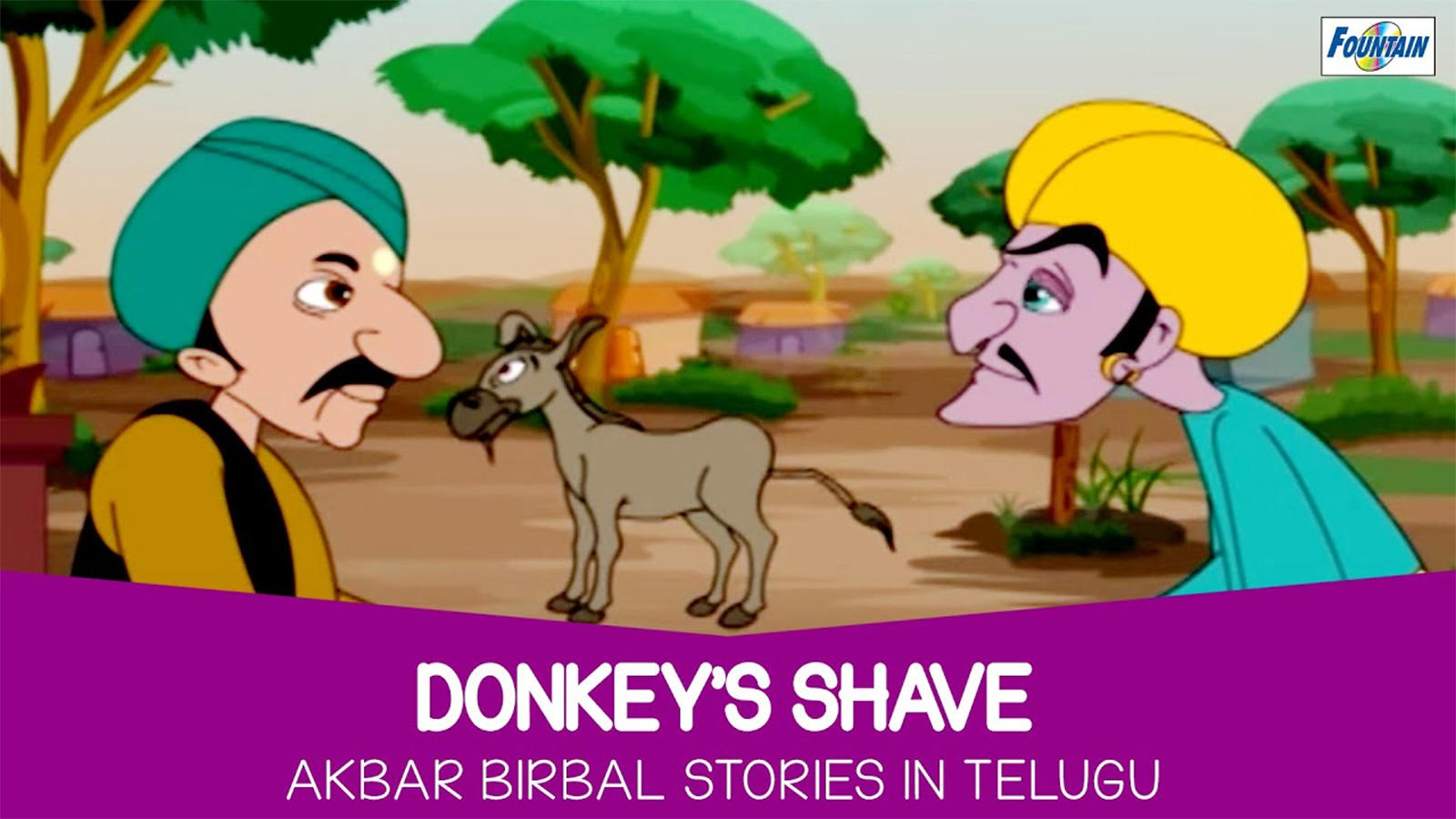 Kids Stories | Nursery Rhymes & Baby Songs - 'Donkey's Shave - Akbar Birbal'  - Kids Nursery Story In Telugu | Entertainment - Times of India Videos