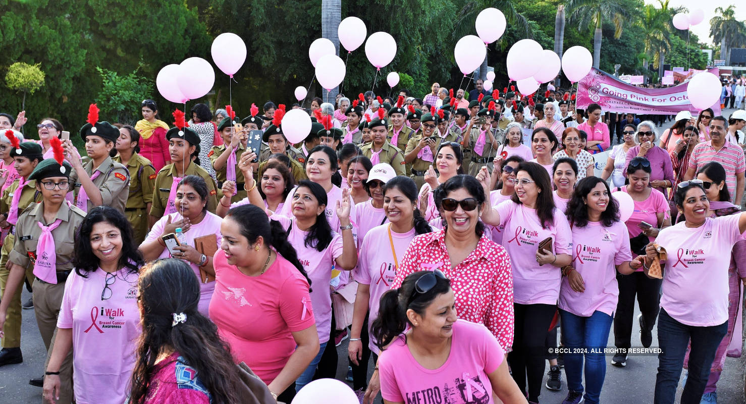 Chandigarh participate in Walkathon to create awareness on breast cancer