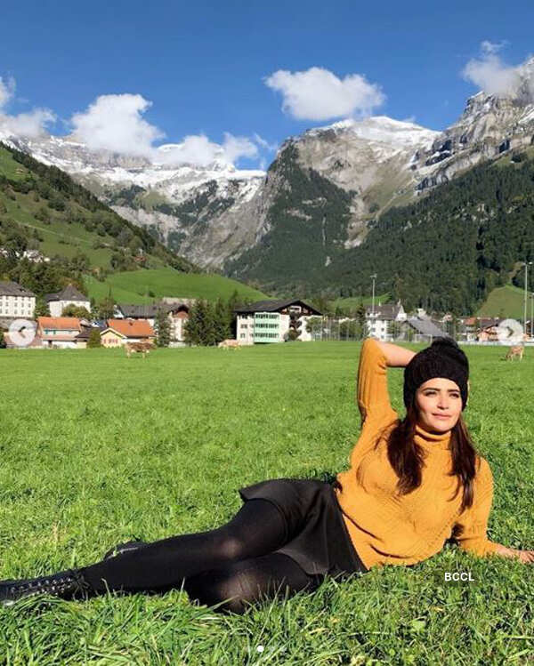Stunning pictures of Karishma Tanna holidaying in Switzerland 