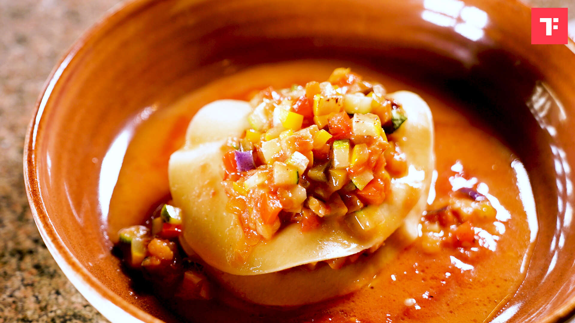 Watch: How to make Open Ratatouille Ravioli - Times Food