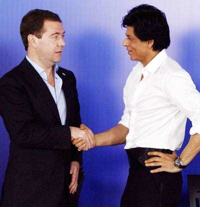 SRK, Kareena with Russian President