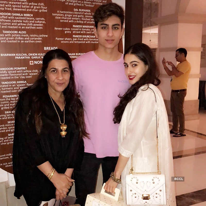 Childhood picture of Sara Ali Khan with her brother Ibrahim go viral