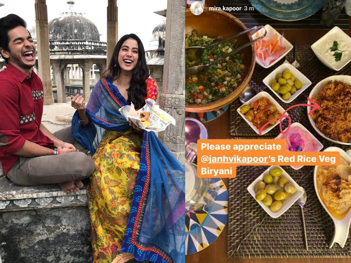 Janhvi Kapoor cooks Red Rice Biryani for Ishaan Khatter, Mira Rajput is ...