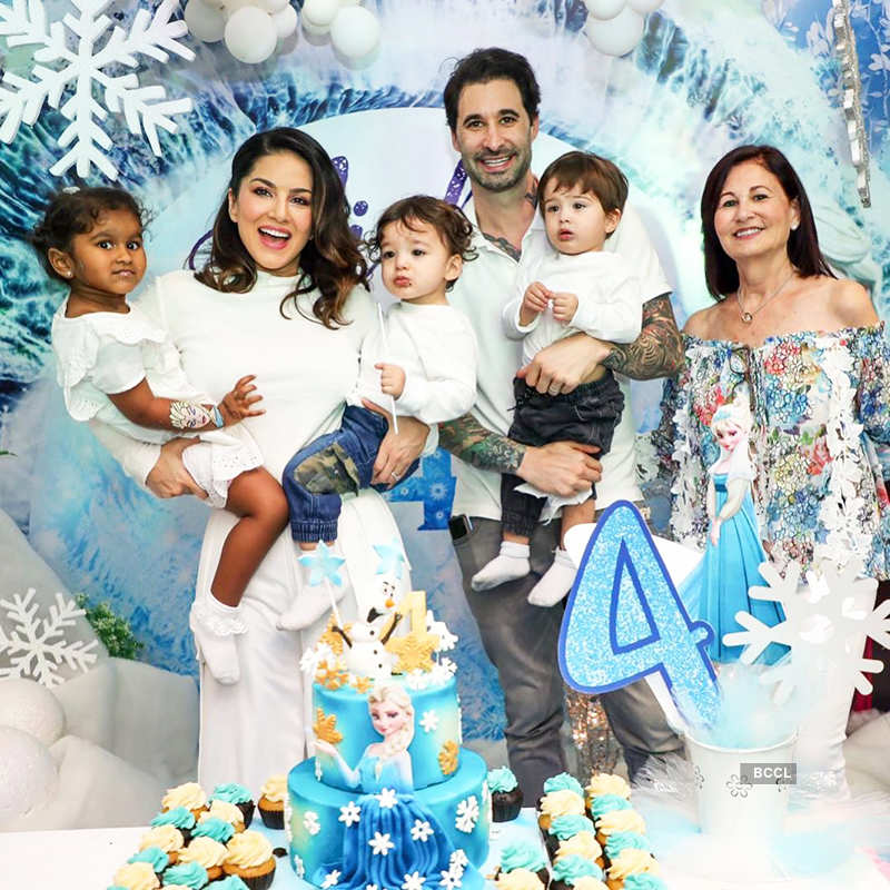 Inside pictures from Sunny Leone's daughter Nisha's frozen-themed birthday celebrations