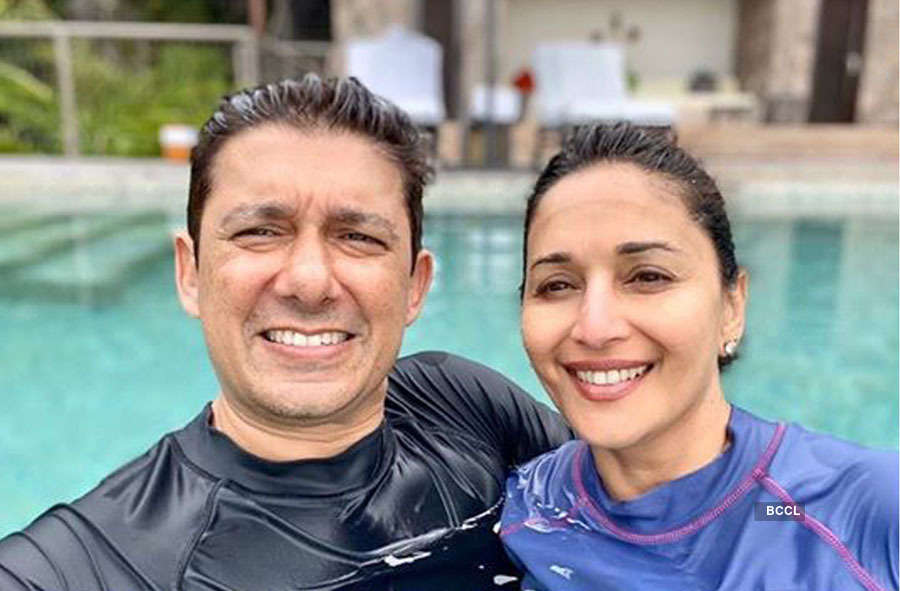 Madhuri Dixit and her husband share adorable throwback pictures on wedding anniversary