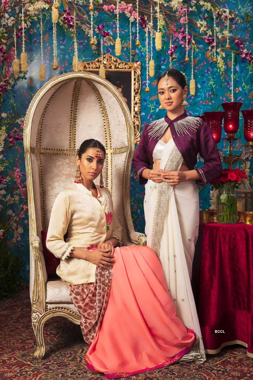 Beautiful pictures of the festive collection launched by Nish designs...