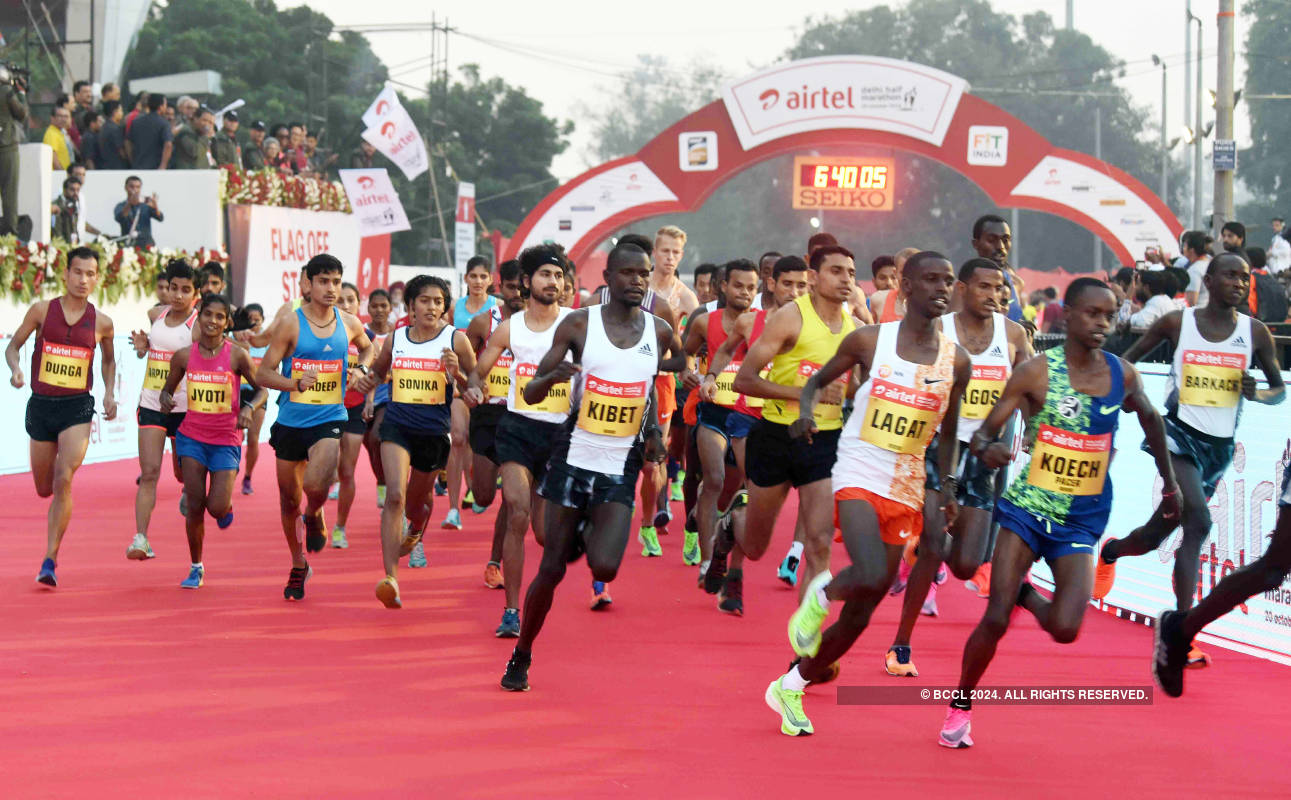 40,000 athletes participate in Airtel Delhi Half Marathon 2019