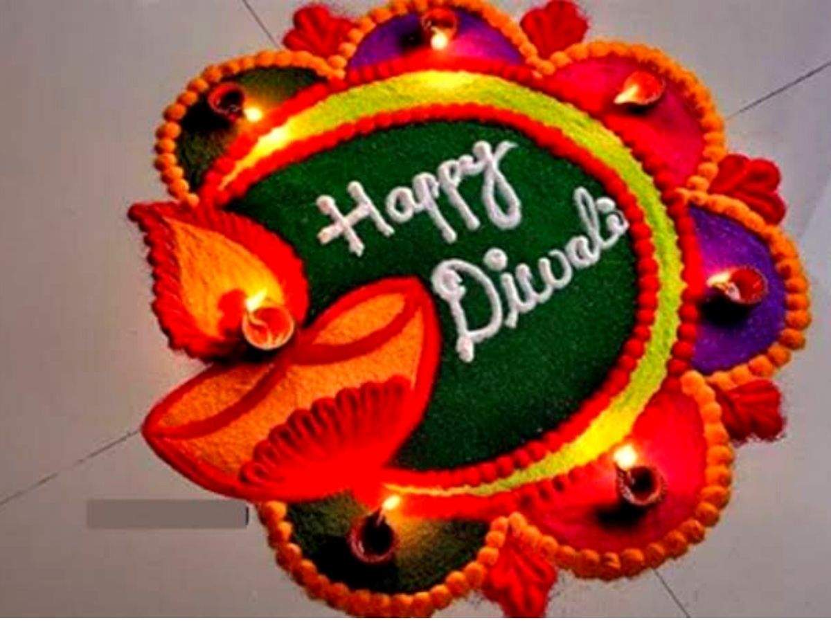 14+ Small New Diwali Easy Rangoli Designs Background