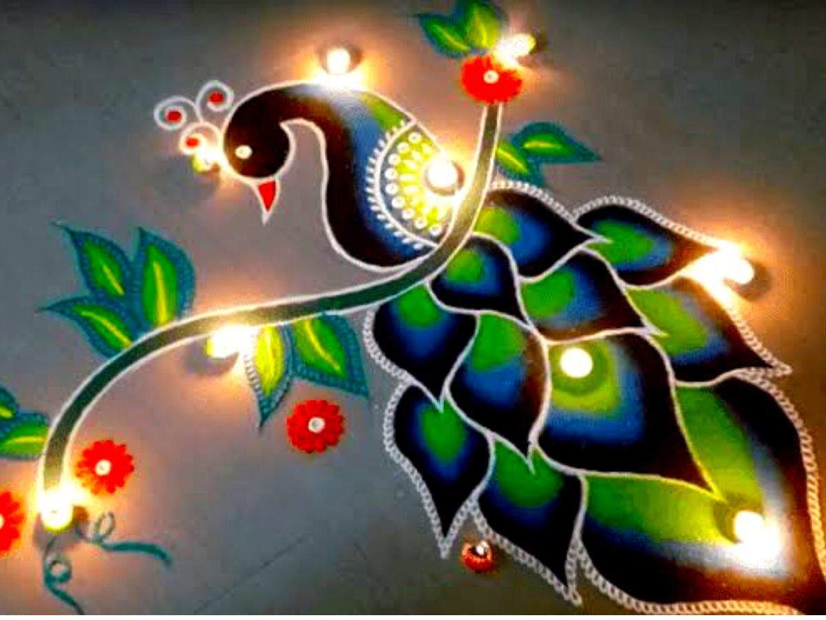 Diwali 2021 Rangoli Designs 10 unique Rangoli designs made of rice