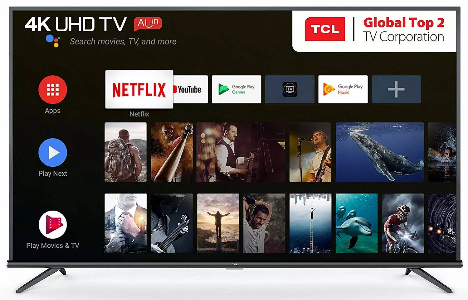 Tcl 138 78 Cm 55 Inches Ai 4k Uhd Certified Android Smart Led Tv 55p8e Elite Black Farfield Voice Search Online At Best Prices In India 19th Jul 2021 At Gadgets Now