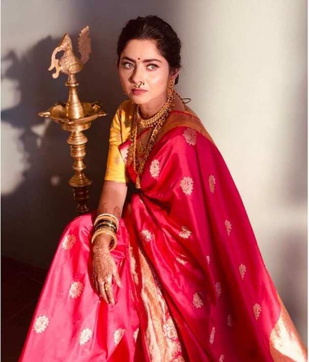 Sonalee Kulkarni: Sonalee Kulkarni gives us some major saree inspo | Marathi Movie News - Times of India