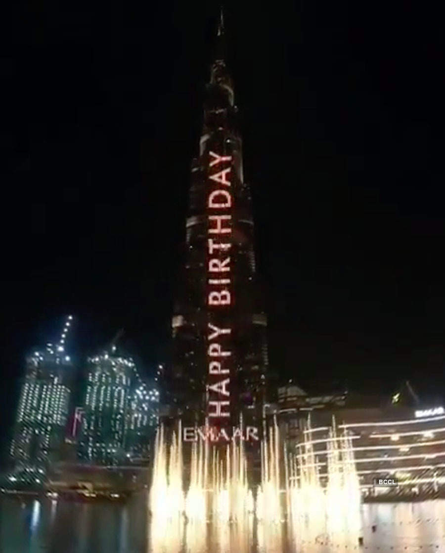 Fans rejoice as Shah Rukh Khan becomes first Bollywood actor to have his name displayed on Burj Khalifa