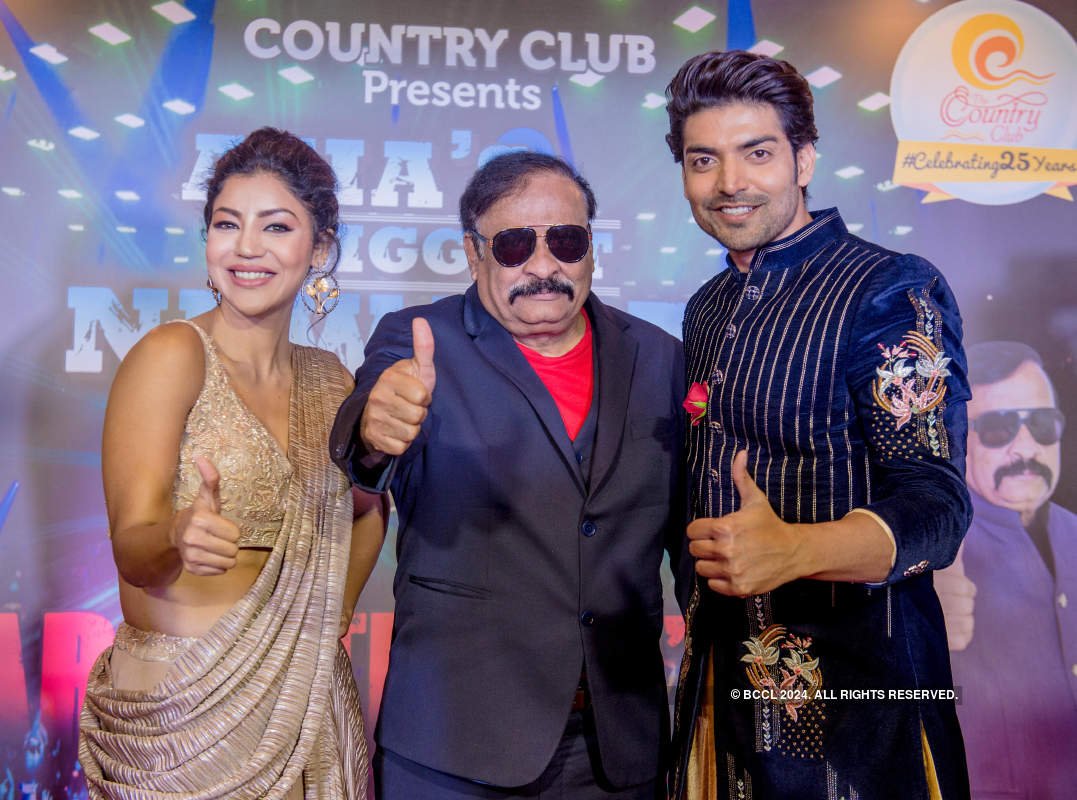 Gurmeet Choudhary and Debina Bonnerjee attend press conference of Country Club