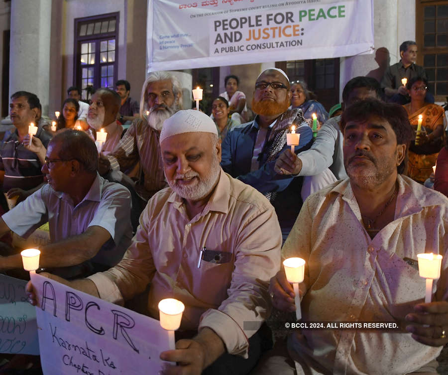 Ayodhya Dispute: Candlelight For Peace And Harmony | Photogallery - ETimes