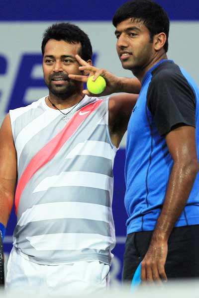 Leander & Rohan's practise session 