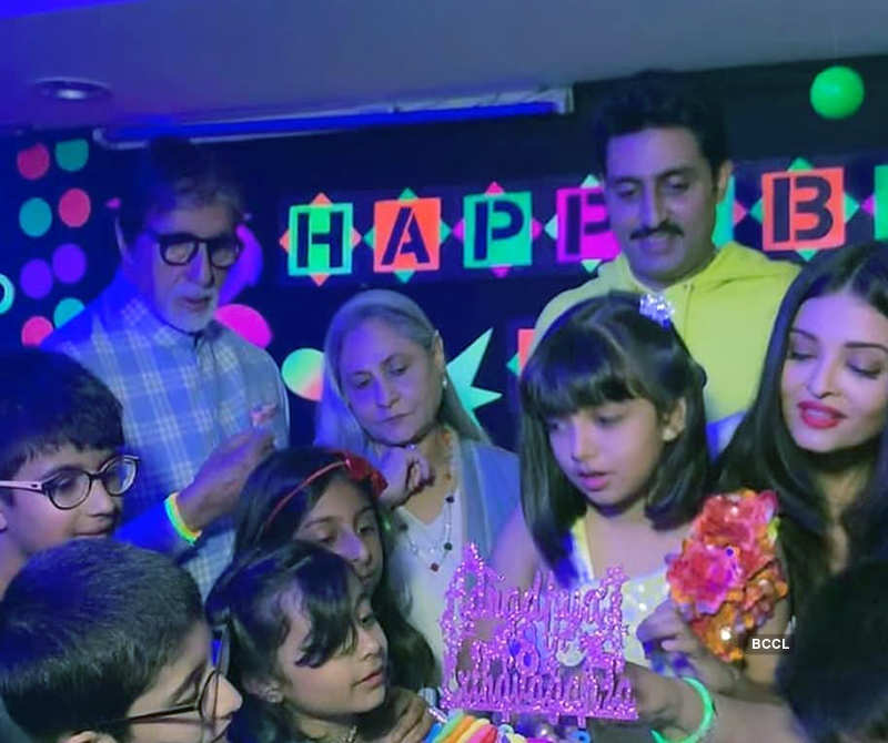 Inside pictures from Big B’s granddaughter Aaradhya Bachchan’s birthday celebration