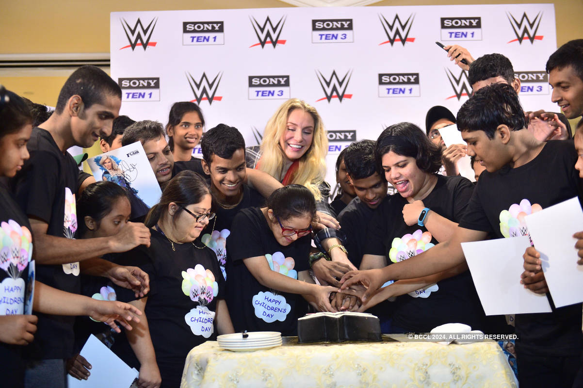 WWE superstar Charlotte Flair celebrates Children’s Day with kids