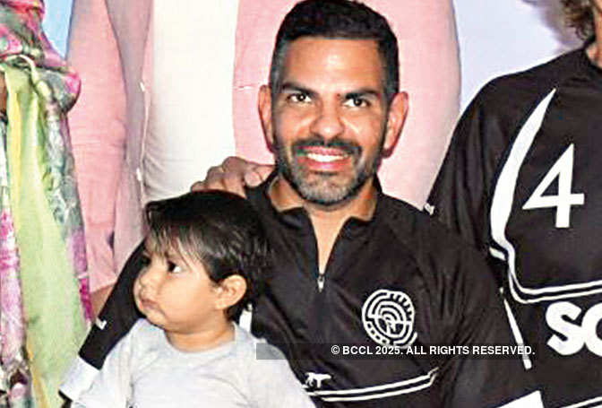 Sunjay Kapur with his son Azarius