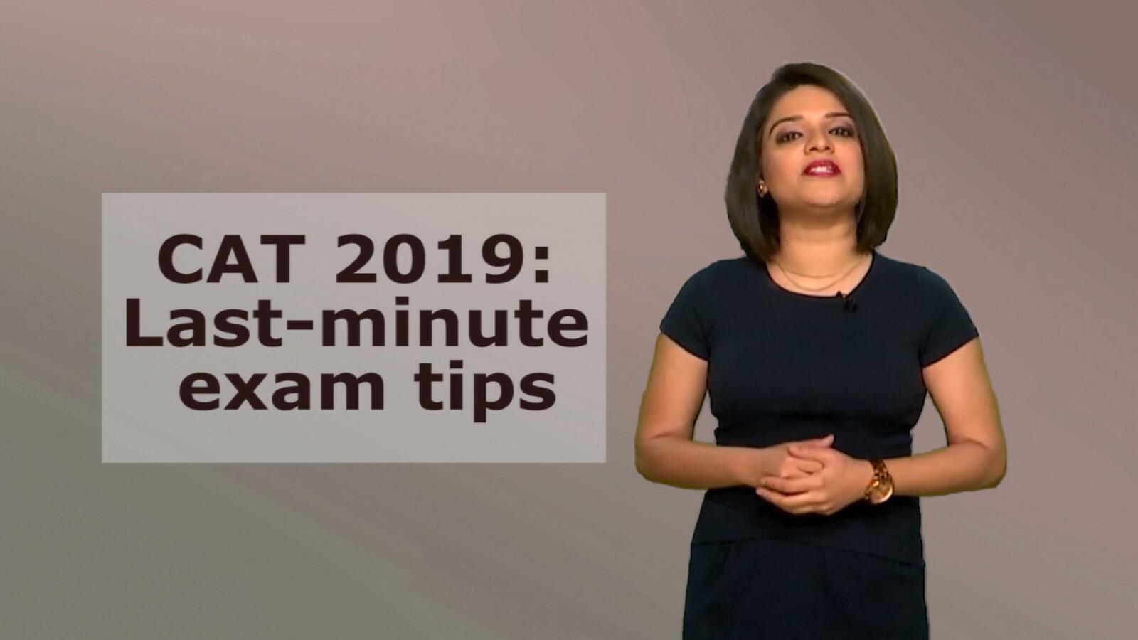 CAT 2019: Last-minute exam tips to get high score