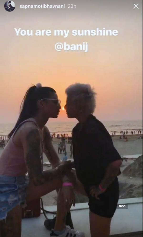 Sapna Bhavnani gets brutally trolled for her kissing picture with Bani J