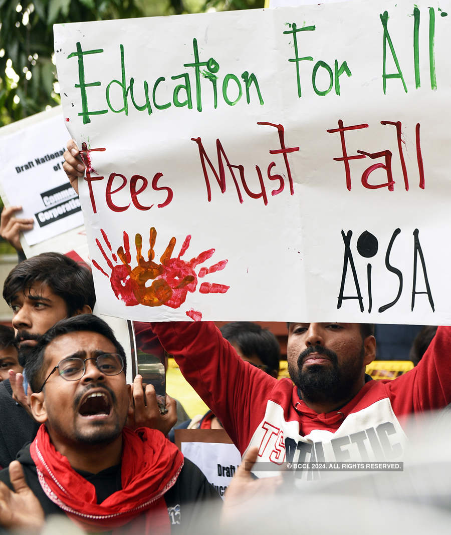 JNU students intensify protest over fee hike