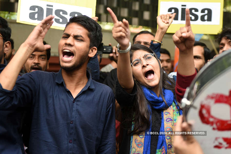 JNU students intensify protest over fee hike