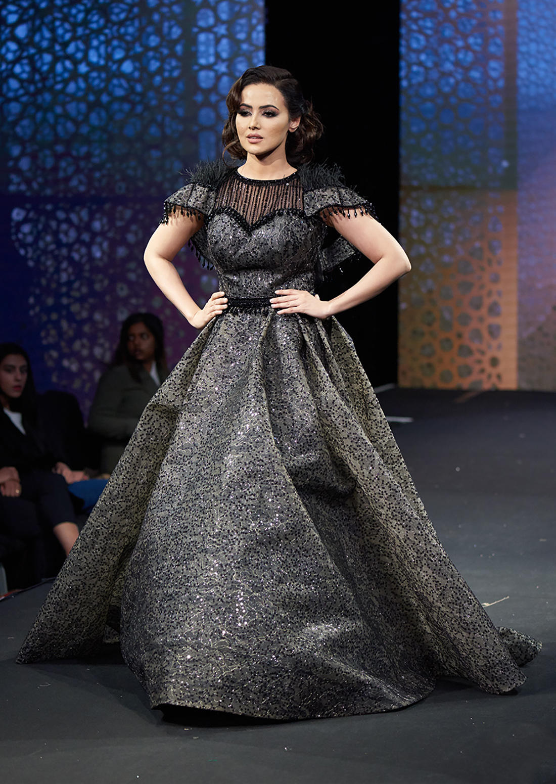 Designer Rehan Ahmad Baley showcased his latest collection at a show in London