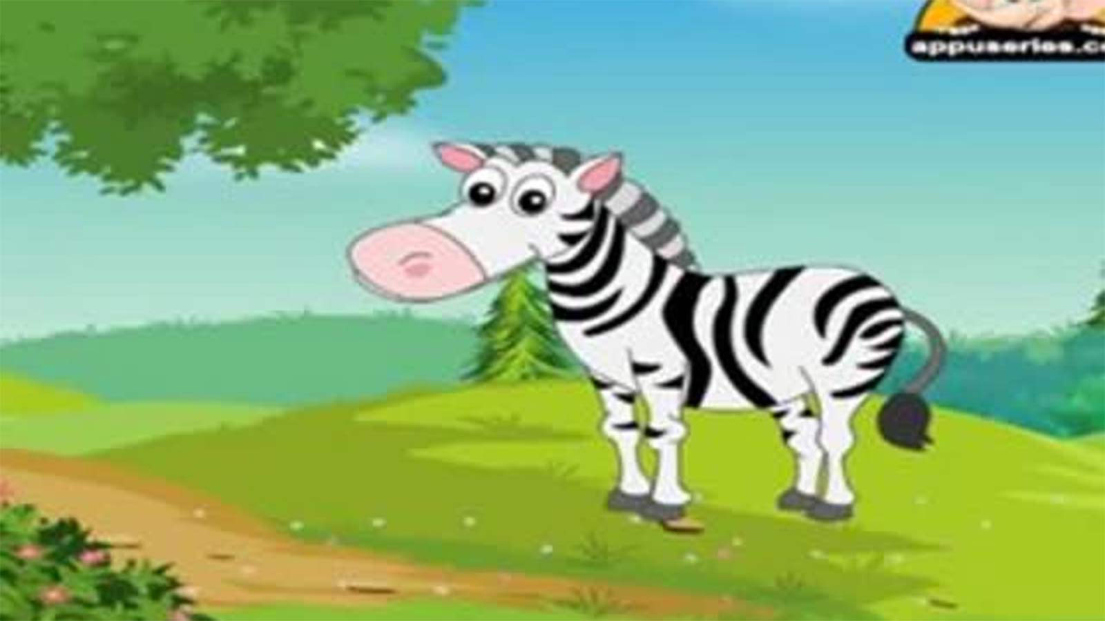 Animal Sounds In Marathi 'Zebra' - Kids Learning Video In Marathi