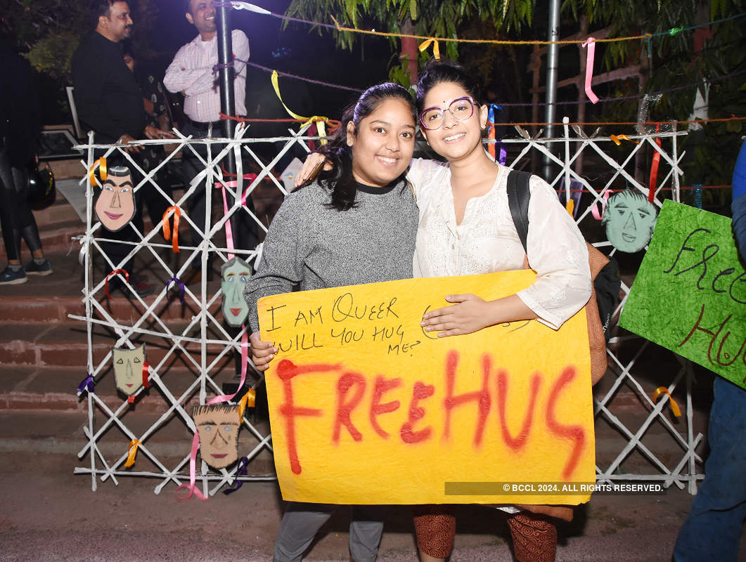 LGBTQIA community members get free hugs in Lucknow