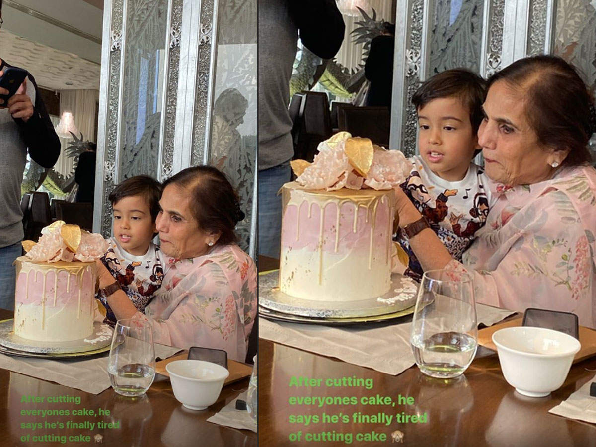 Pics Salman Khan S Mother Salma Khan Celebrates Her Birthday With Family And Friends pics salman khan s mother salma khan