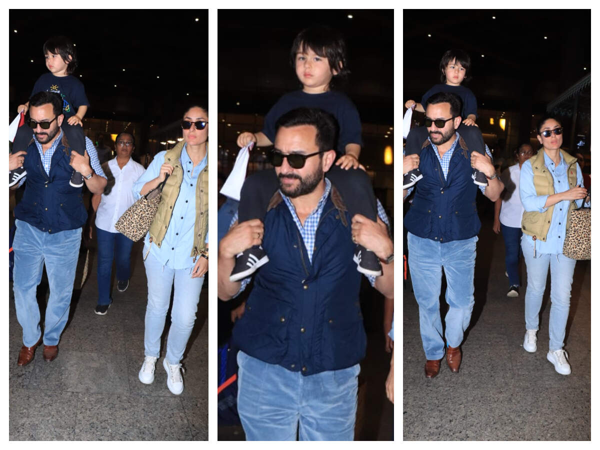 Photos: After a fun family vacay, Taimur Ali Khan returns to the bay ...