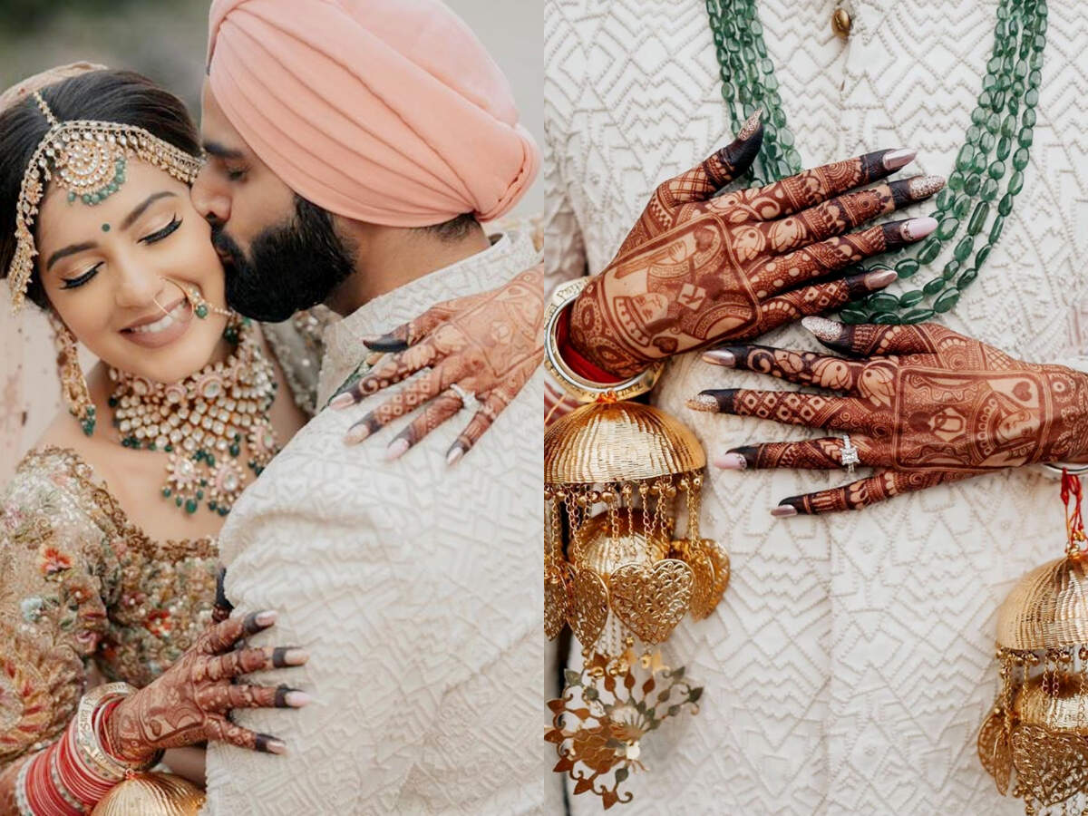 This Bride S King And Queen Mughal Mehendi Is Trending And You Can T Miss The Henna Design The Times Of India