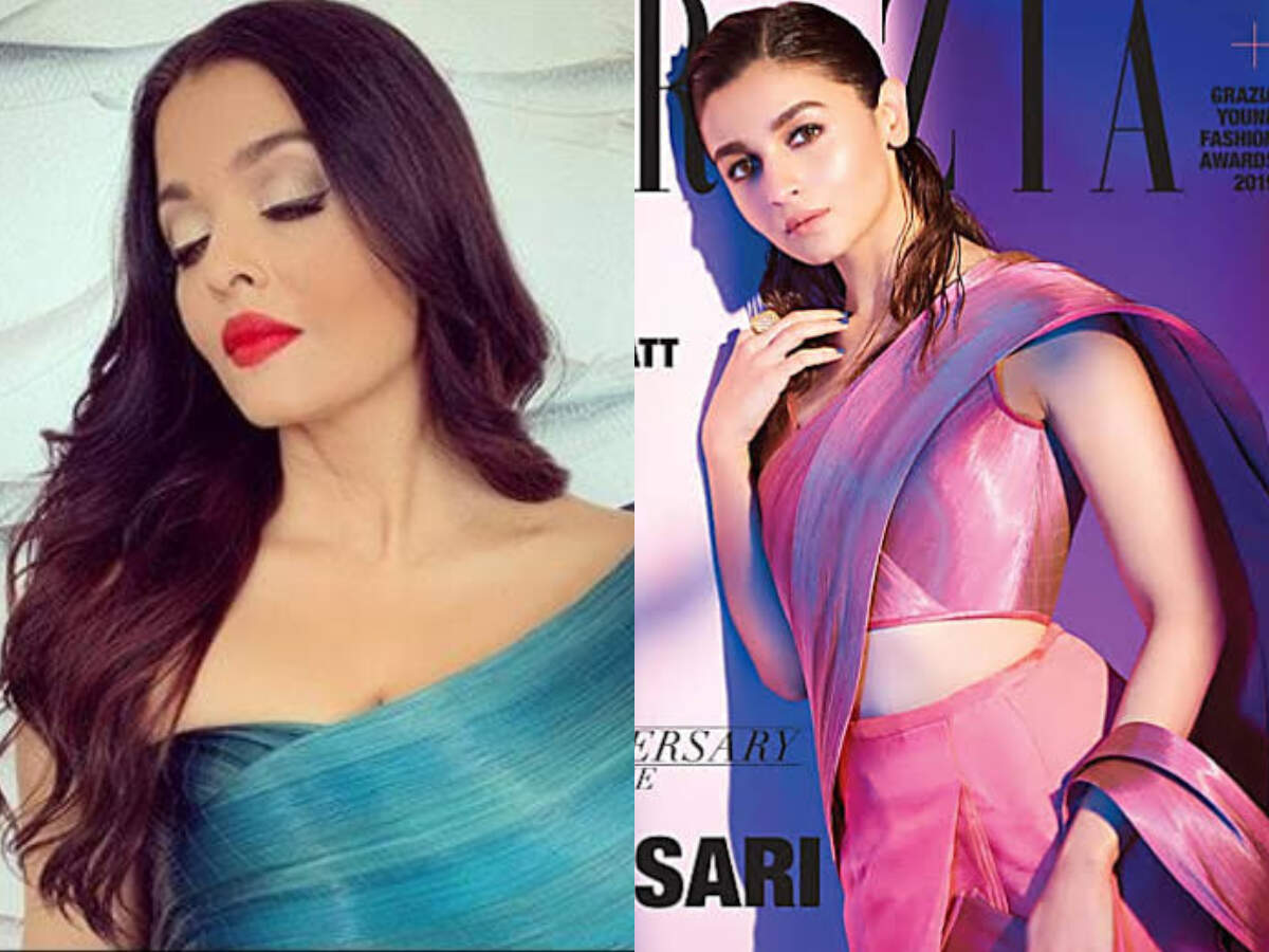 Aishwarya Rai Wore It And Alia Bhatt Flaunted It This Metal Sari