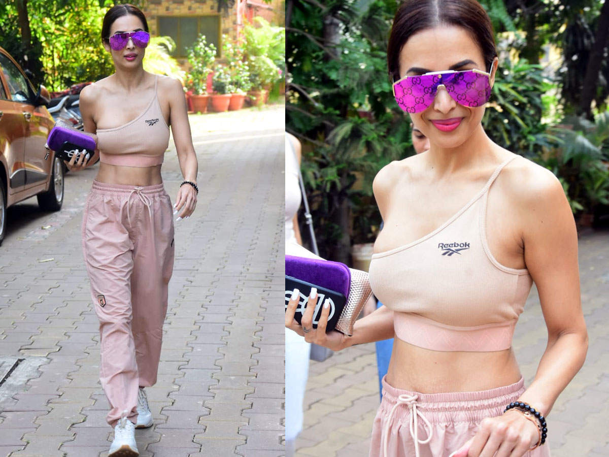 ​Photos: Malaika Arora makes a fashion statement at the gym, steps out in risqué attire